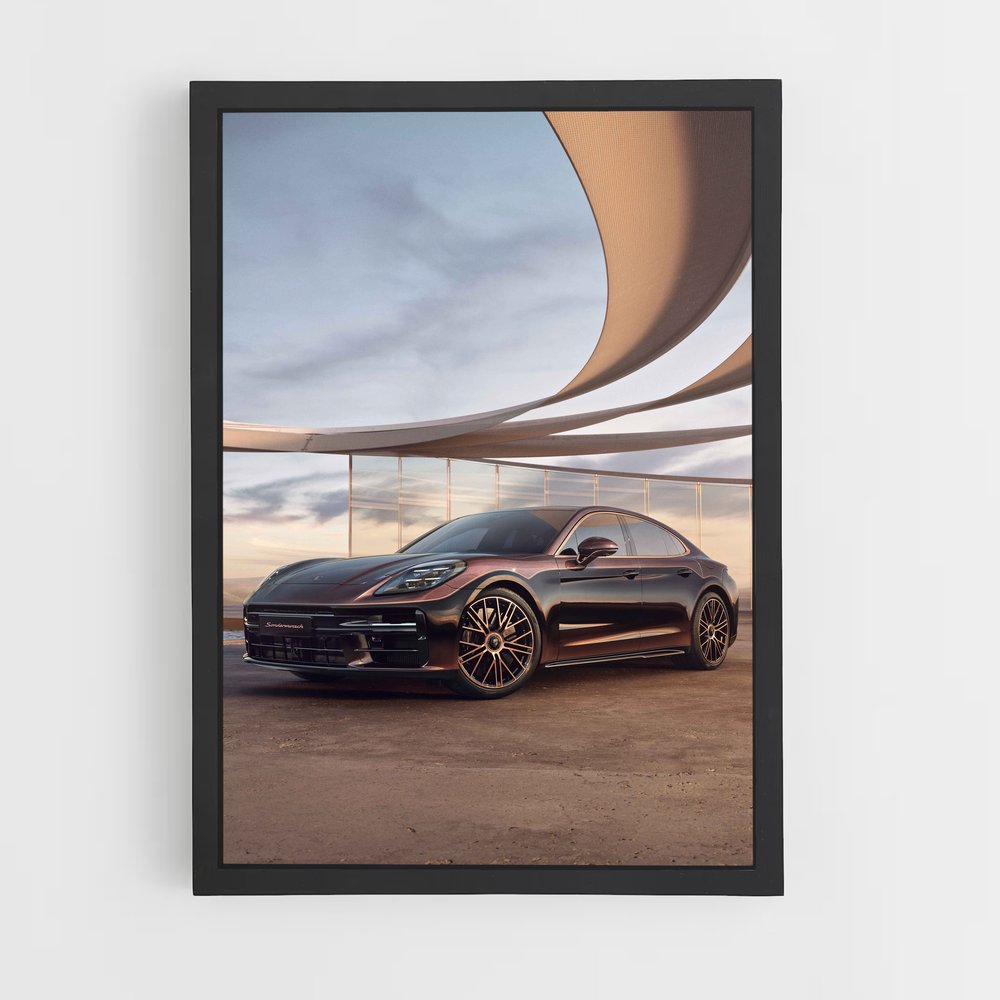 Poster raffiné de la Panamera Turbo S – affiche Porsche (vue 2)